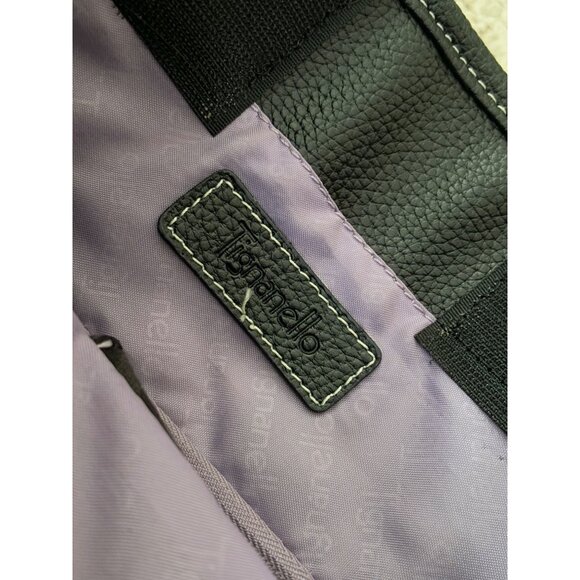 Tignanello Black Tote with Red and Purple Stripes - Picture 6 of 12
